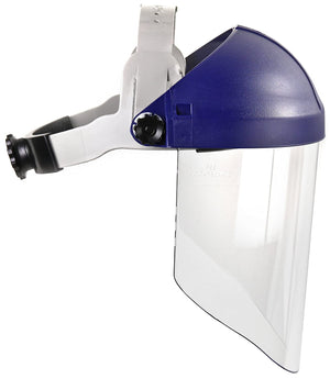 3M Ratchet Headgear H8A, Head and Face Protection with 3M Clear Polycarbonate Faceshield