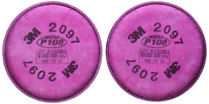 3M Particulate Filter 2097 P100, (2 Packs of 2)
