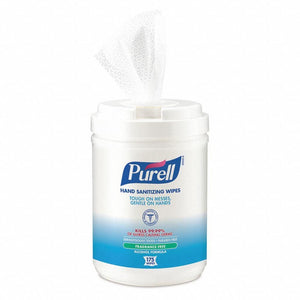 Purell Alcohol Formulation Sanitizing Wipes 175 Count Canister 6-Pack - Health & Safety